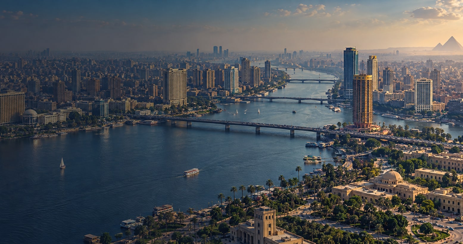 Cairo on the Nile, where Tawasul operates